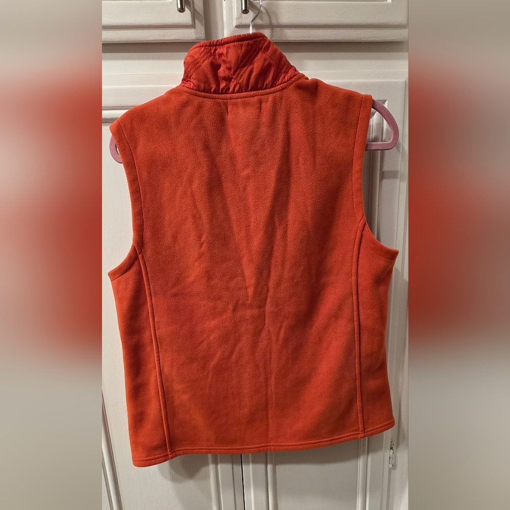 E Studio Women's Quilted Orange Vest ~ Size Large - Picture 2 of 7